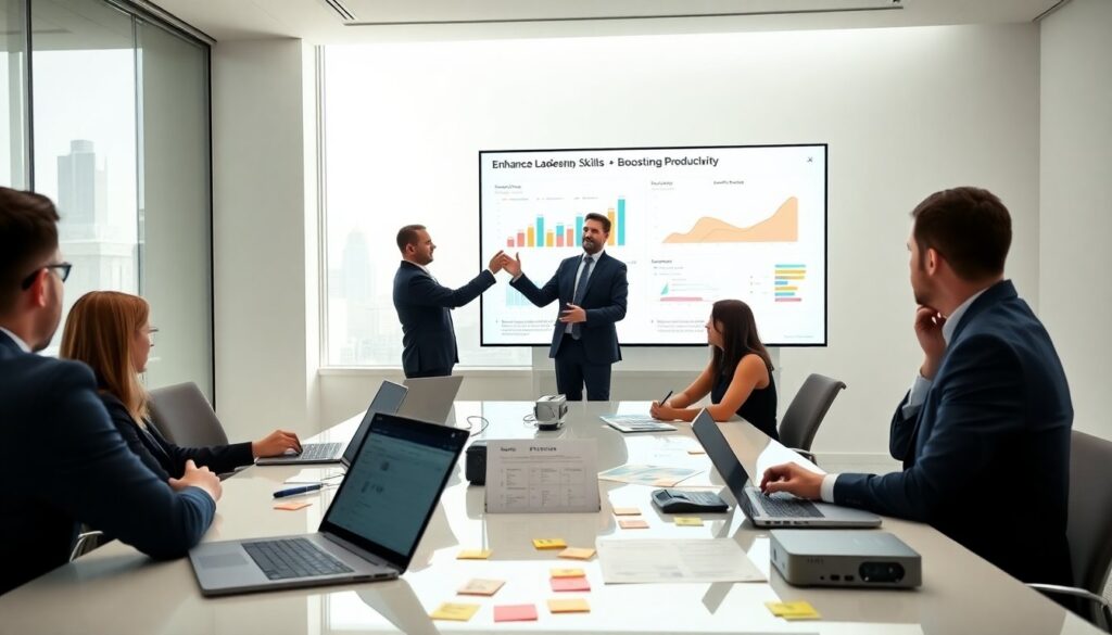 enhancing leadership skills boosting productivity aheadicon